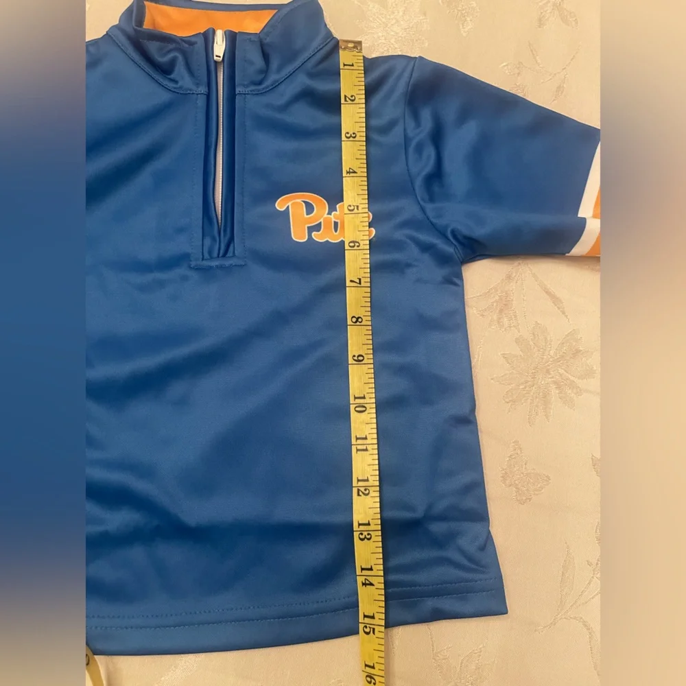 Pittsburgh Panther Vive La Fete Kids Blue Quarter Zip Pullover Size 4 NWT - Picture 6 of 12